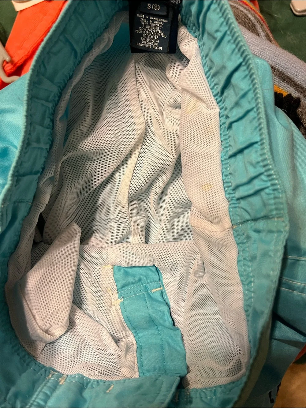 Polo Ralph Lauren VTG Boys Blue  Swimming Board Shorts Big Pony No. 3 Sz S (8)
